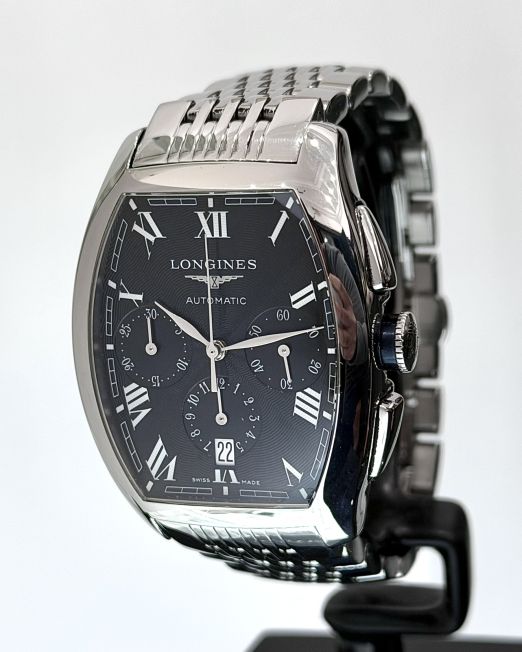 LONGINES EVIDENZA. CABALLERO. CHRONO AUTOMATICO. ACERO. FULL SET