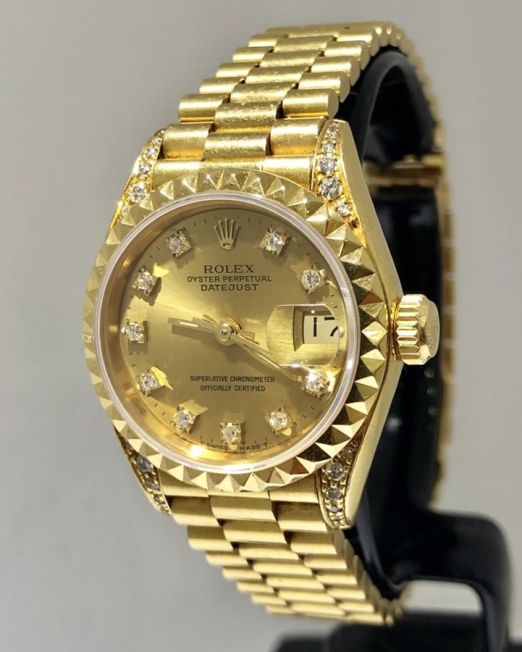 Rolex Oyster Perpetual Datejust. Oro 18 ct. Dama