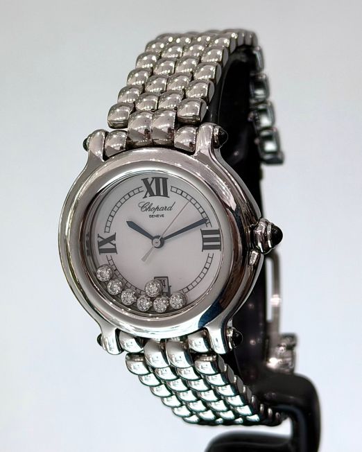 CHOPARD HAPPY SPORT. DIAMANTES. DAMA. ACERO