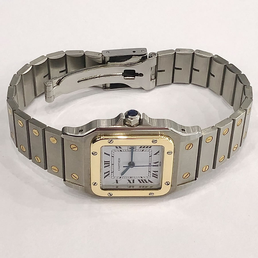 CARTIER SANTOS. (NUEVO). ACERO Y ORO