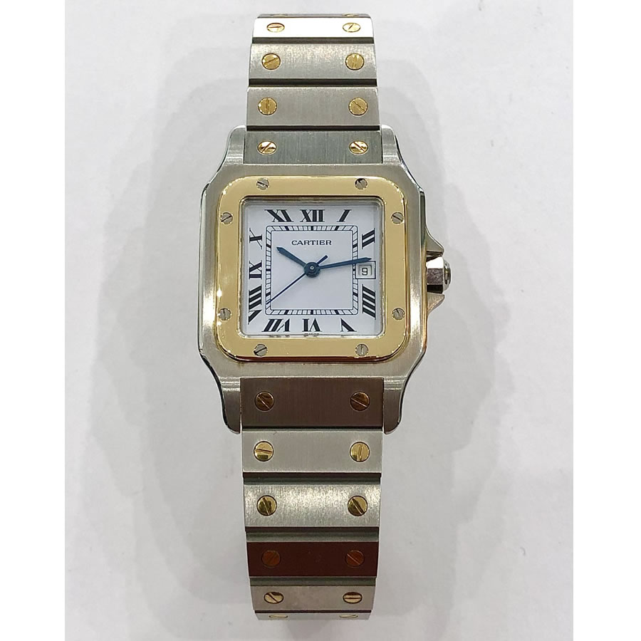 CARTIER SANTOS. (NUEVO). ACERO Y ORO